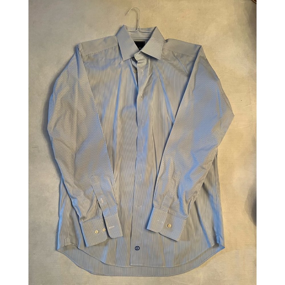 David Donahue Men's Trim Fit Dress Shirt